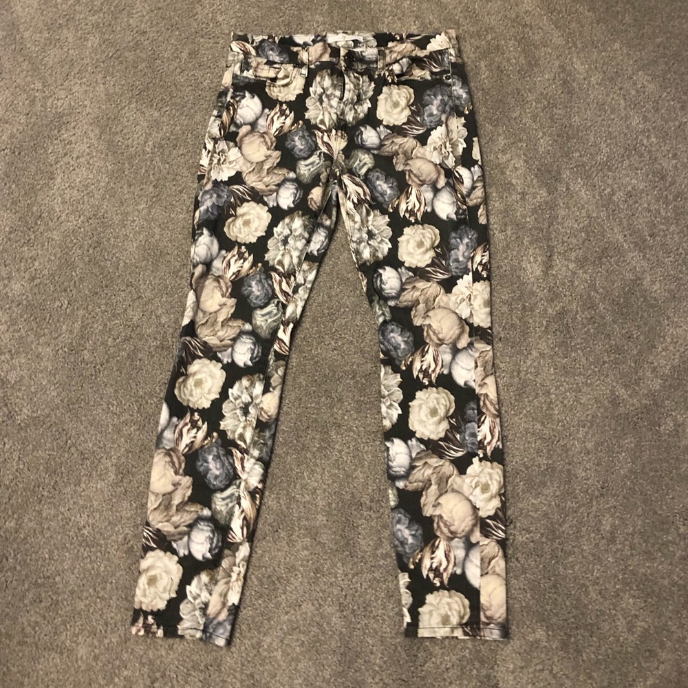 7 for all mankind floral jeans.
